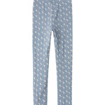 Blå leggings til børn med enhjørningemønster