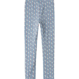 Blå leggings til børn med enhjørningemønster