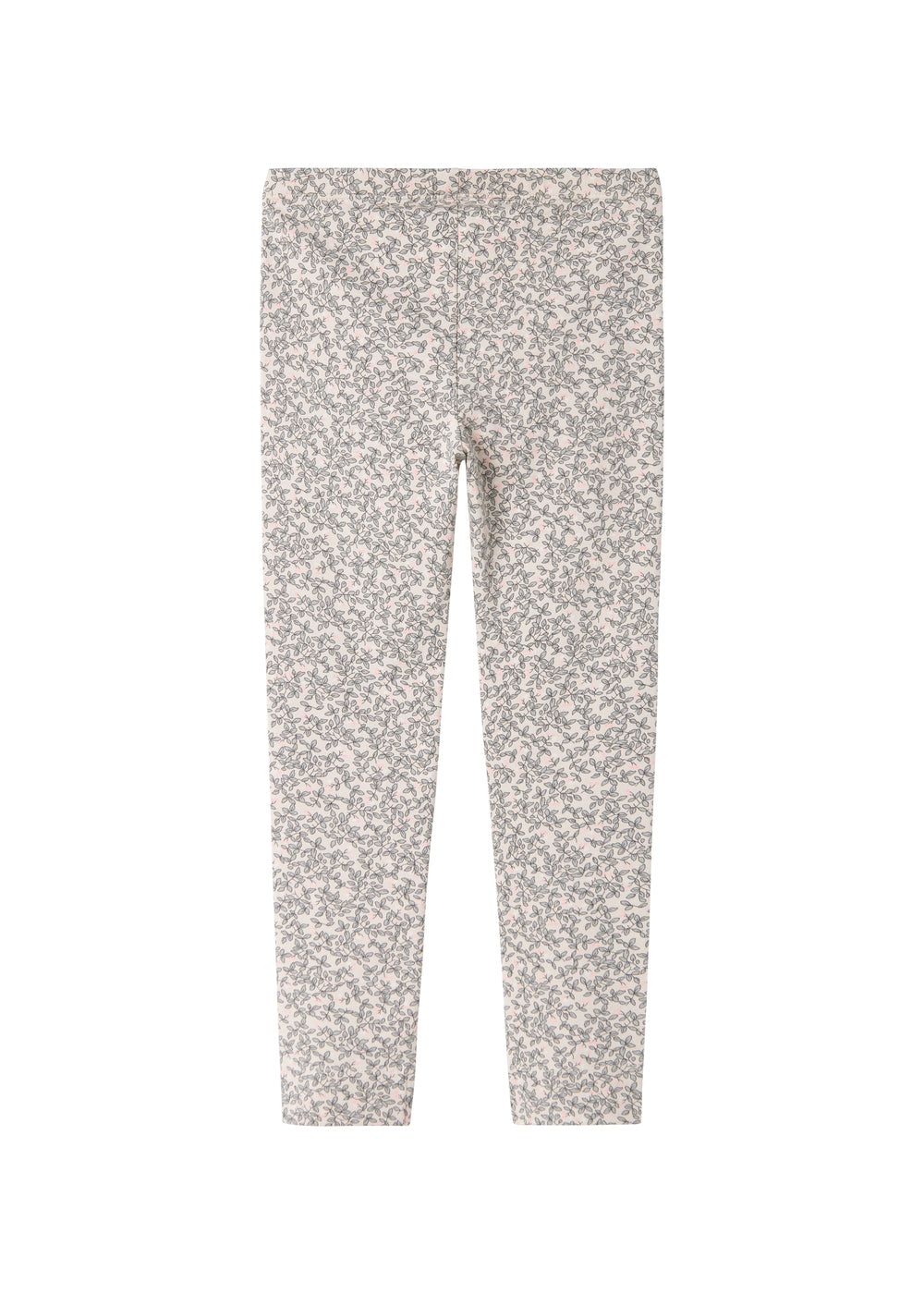Mønstret leggings med tætsiddende ben og elastisk linning
