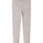 Mønstret leggings med tætsiddende ben og elastisk linning