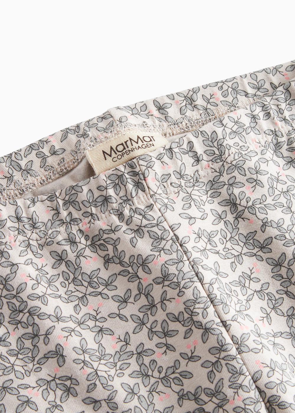Mønstret leggings med linning og MarMar-mærke ved taljen