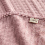 Rosa pointelle babytæppe