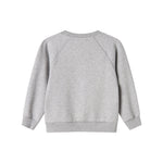 Grå sweatshirt til børn set bagfra
