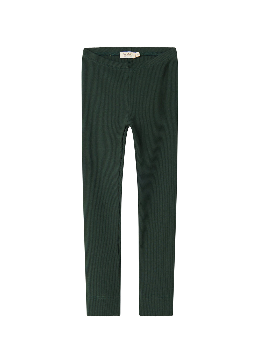 Grønne ribbettede leggings til børn