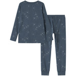 Mørkeblåt pyjamasæt med stjerneprint til børn