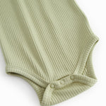 Lysegrøn langærmet baby bodystocking