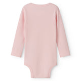 Lyserød langærmet baby bodystocking