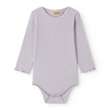 Lys lilla langærmet baby bodystocking