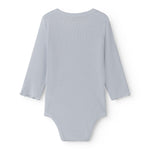 Lyseblå langærmet baby bodystocking