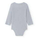 Lyseblå langærmet baby bodystocking