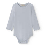 Lyseblå langærmet baby bodystocking