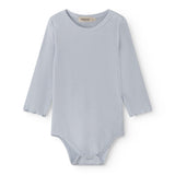 Lyseblå langærmet baby bodystocking