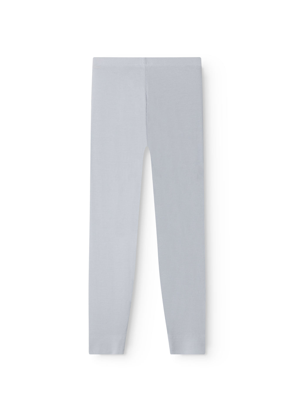 Lyseblå leggings med synlig sidesøm og glat pasform, lange ben