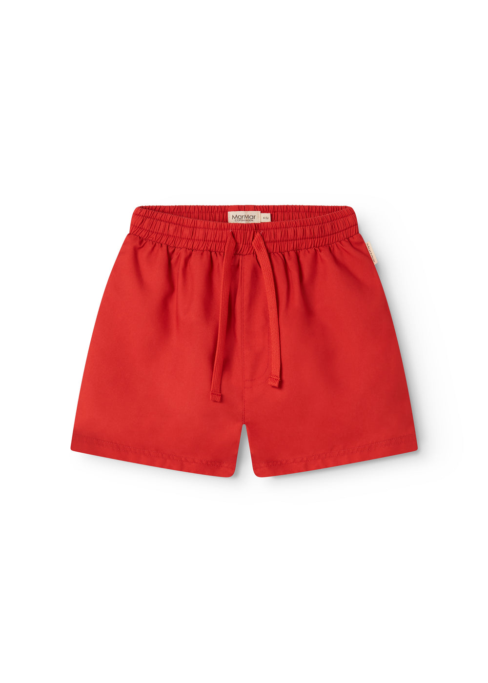 Røde badeshorts til børn med snørrelukning