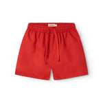 Røde badeshorts til børn med snørrelukning