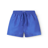 Blå badeshorts  med stropper til børn