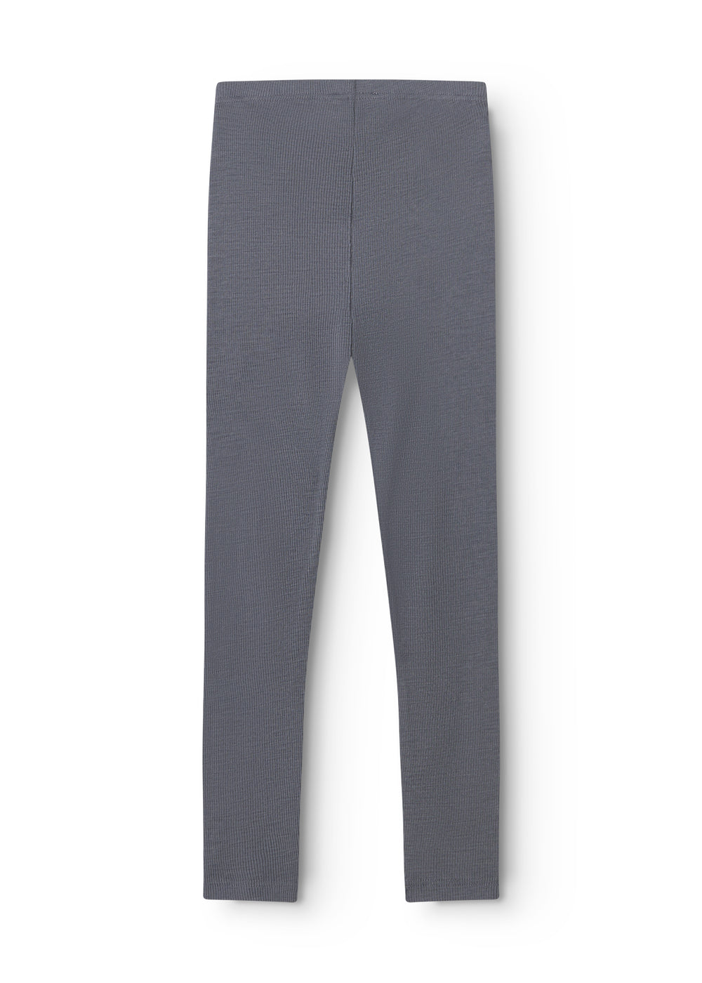 Mørkegrå leggings med lige ben og elastisk linning