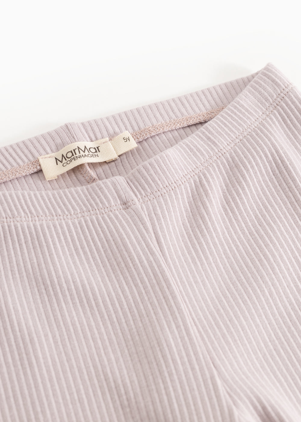 Lysegrå leggings med elastisk linning og MarMar-navnemærke på bånd