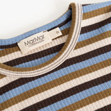 Langærmet T-shirt med rund hals, striber og MarMar Copenhagen-mærke
