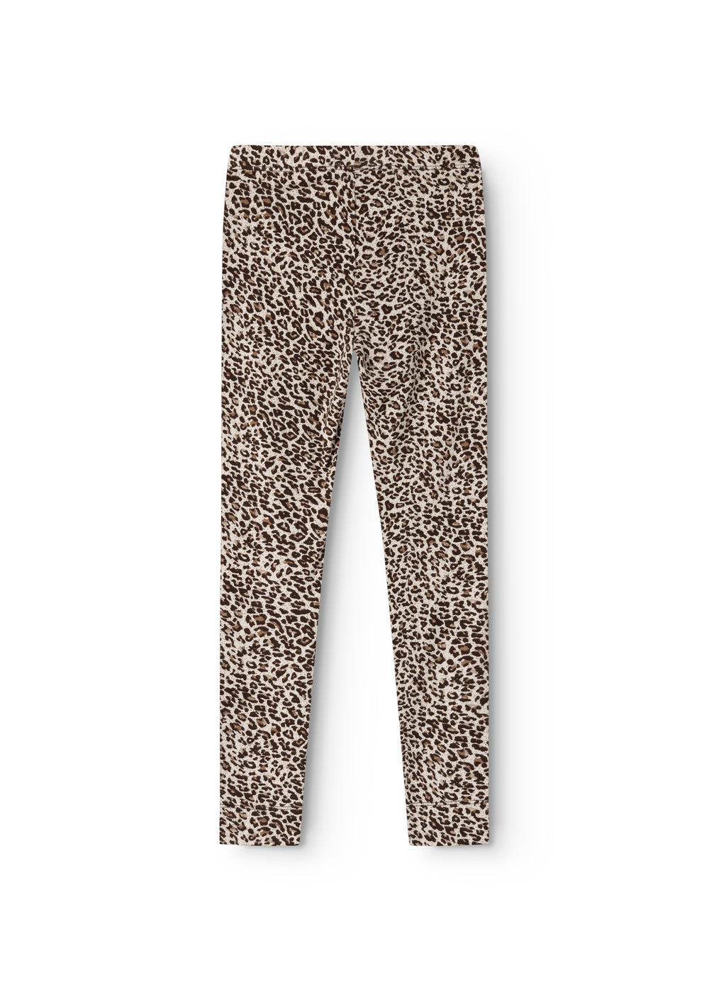 Leo Leg leggings med leo-printe i mørk brun, lange ben