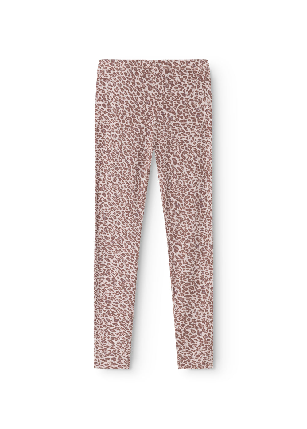 Leggings med leo-mønster i støvet lilla, fuld længde.