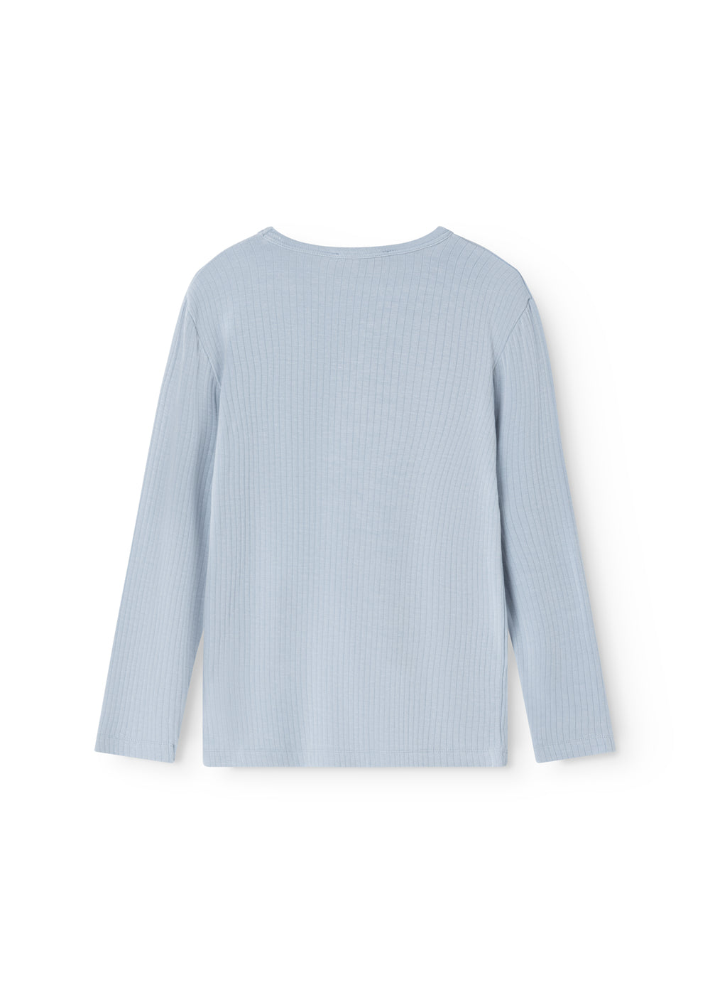 Lyseblå langærmet T-shirt set bagfra