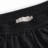 Sorte dameshorts med elastisk talje